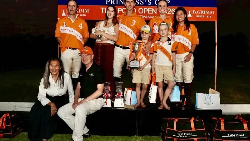 ทีมไทยโปโลคว้าแชมป์ “ปริ้นเซสคัพ บี.กริม ไทย โปโล โอเพ่น 2569” ฉลองวาระครบรอบ 20 ปี