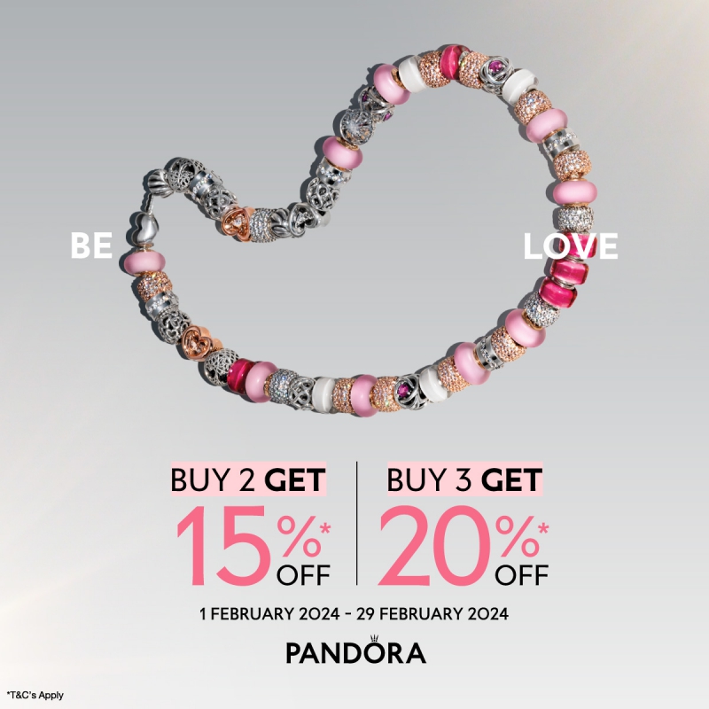 Pandora ฉลองความรักที่ยิ่งใหญ่กับโปรโมชันพิเศษตลอดเดือนกุมภาพันธ์