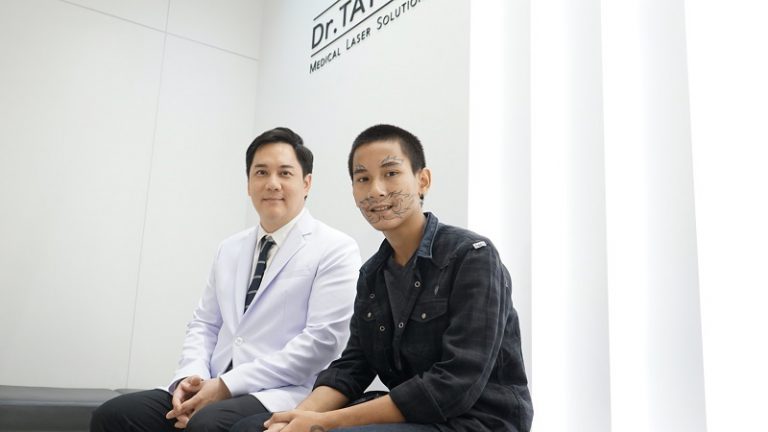 Dr.TATTOF สานฝัน “ลบรอยสัก” สร้างอนาคตใหม่ให้กับ “น้องภู” หนุ่มรอยสักใบหน้า