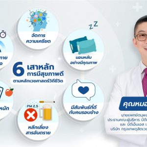 6 เสาหลัก ของการมีสุขภาพดี ตามหลักเวชศาสตร์วิถีชีวิต กับหมอแอมป์