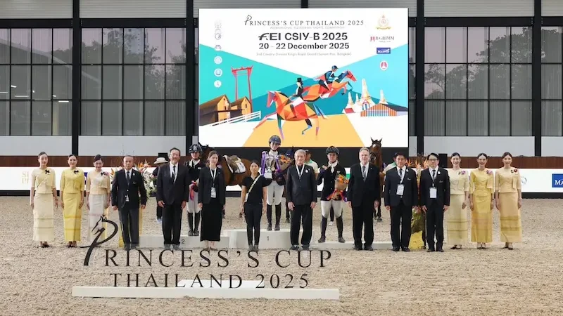 สมาคมกีฬาขี่ม้าแห่งประเทศไทย เผยความสำเร็จ “Princess’s Cup Thailand 2025” การแข่งขันกีฬาขี่ม้าระดับนานาชาติแห่งปีที่ยกระดับกีฬาขี่ม้าไทยสู่สากล