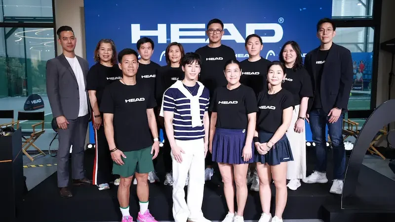 “วอร์ วนรัตน์” นำทีมนักกีฬาและอินฟลูเอนเซอร์สาย Racquet Sports ร่วมงาน HEAD Grand Brand Launch Event 2026 พร้อมเปิดตัว Brand Ambassador คนล่าสุด “แทมมี่” แทมมารีน