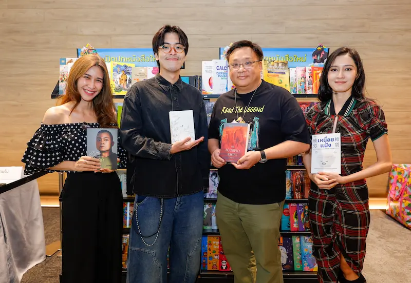 ‘ป๊อก-นนท์-เอิงเอย’ นำทีมจุดกระแสอ่าน “Read The Legend” ชวนทุกเจเนอเรชันย้อนตำนานความยิ่งใหญ่ ให้กลายเป็นไลฟ์สไตล์สุดเทรนด์ได้ในงานสัปดาห์หนังสือแห่งชาติฯ วันที่ 26 มี.ค.-6 เม.ย. นี้ ที่ศูนย์การประชุมแห่งชาติสิริกิติ์
