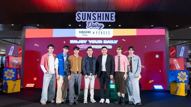 Sunshine Dairy เปิดเกมใหญ่ ดึง PERSES เสิร์ฟเอเนอร์จี้ ในงานแถลงข่าว “Enjoy Your Daily With PERSES” พร้อมประกาศขึ้นแท่นพรีเซนเตอร์อย่างเป็นทางการ