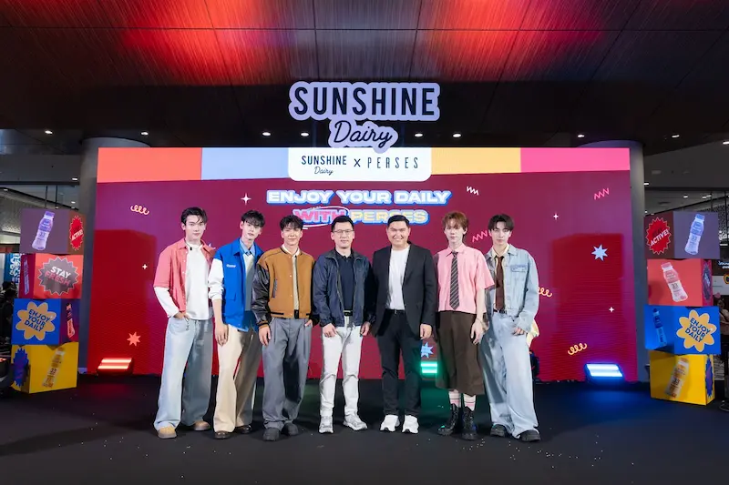 Sunshine Dairy เปิดเกมใหญ่ ดึง PERSES เสิร์ฟเอเนอร์จี้ ในงานแถลงข่าว “Enjoy Your Daily With PERSES” พร้อมประกาศขึ้นแท่นพรีเซนเตอร์อย่างเป็นทางการ