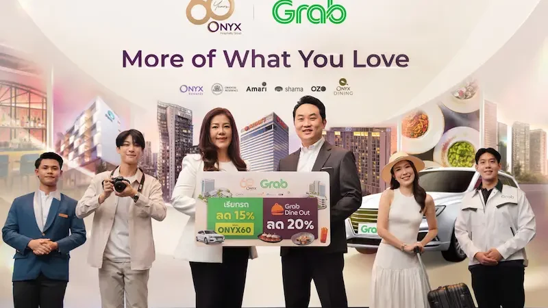 ONYX Hospitality Group ฉลอง 60 ปี เดินหน้าสร้างประสบการณ์การเดินทางที่มีความหมาย ภายใต้แนวคิด “More of What You Love” ร่วมกับ Grab เพื่อเติมเต็มทุกช่วงเวลาของนักเดินทางยุคใหม่