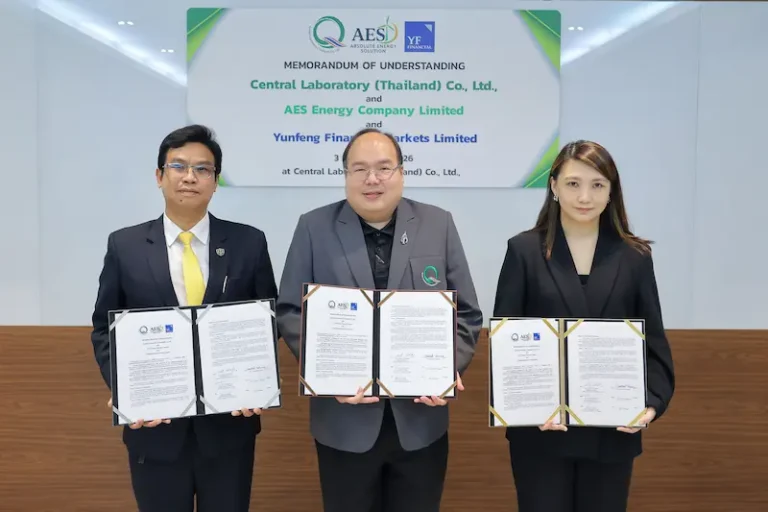 CLT携手AES Energy与云锋金融集团 推进一体化清洁能源合作，助力泰国企业迈向低碳经济