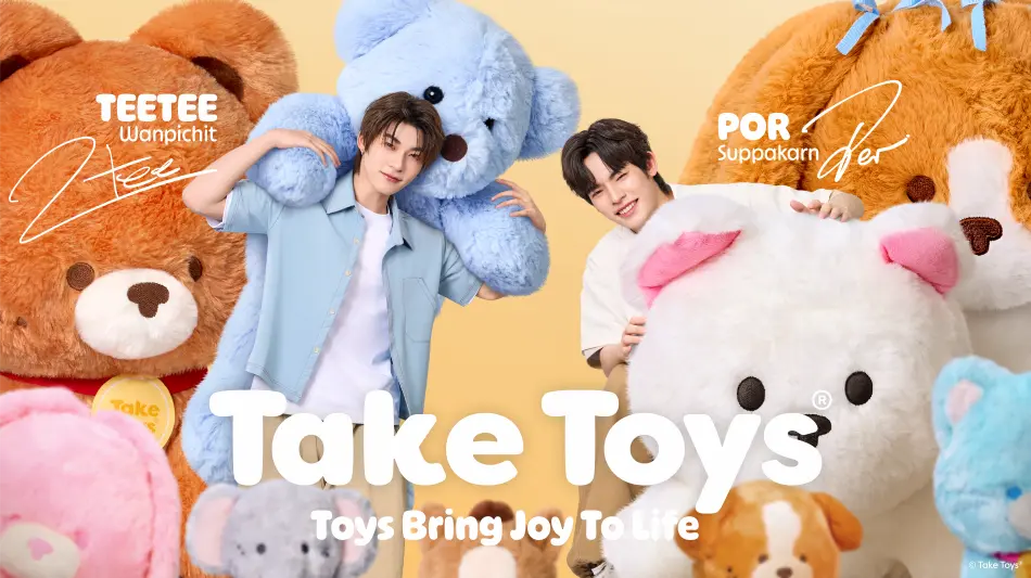 Take Toys เปิดตัวพรีเซ็นเตอร์คู่แรกอย่างเป็นทางการ “ตี๋ตี๋ – วันพิชิต” และ “ป๋อ – ศุภการ” แท็กทีมส่งต่อความสดใส สร้างสีสันให้กับทุกไลฟ์สไตล์ พร้อมก้าวสู่บทบาท “Friend of SEEK ‘N KEEP” อย่างเต็มตัว